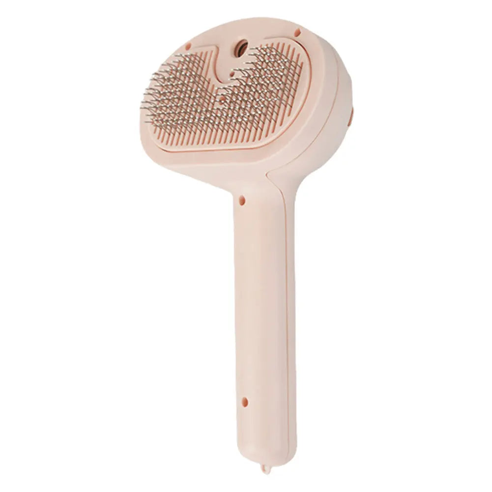 Cat Grooming Brush with Release Button Massage Grooming Brush Rechargeable Spray for Dogs and Cats