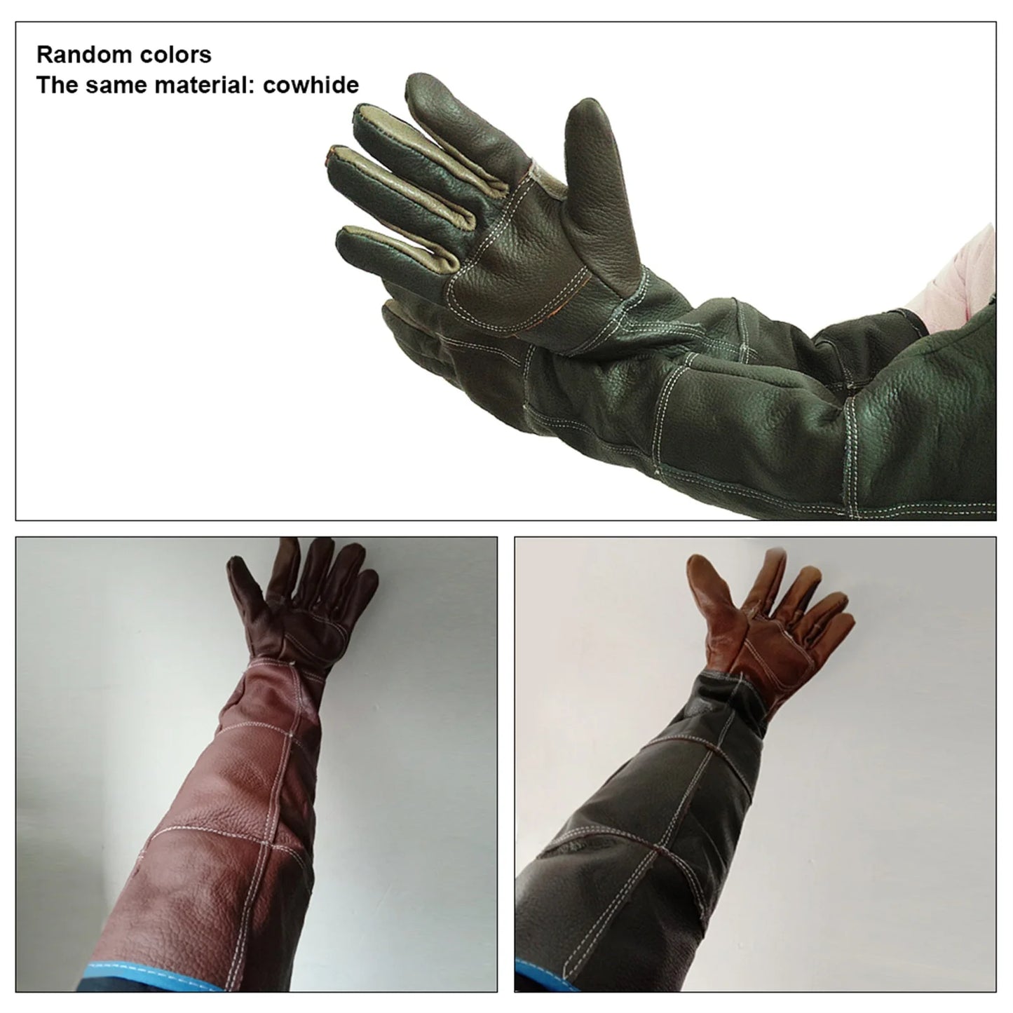 Pet Handling Gloves Strengthened Leather Anti Bite Protective Gloves Pets Grasping Protective Safety Gloves For Catch Cats Dogs