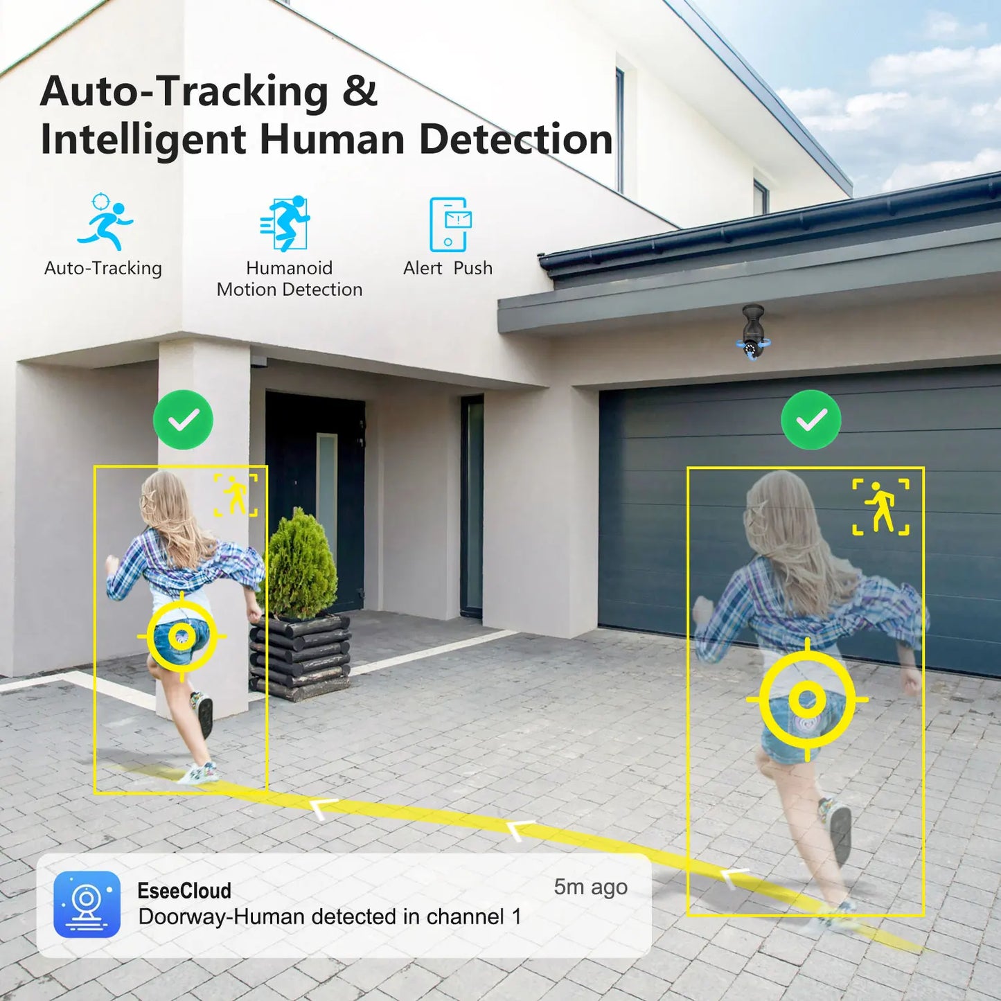 Jennov Light Bulb Security Camera 360 2k HD Wireless Indoor Outdoor