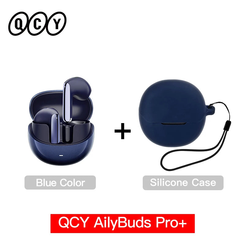 QCY HT10 AilyBuds Pro+ ANC Wireless Earphone Al Audio Hi-res with LDAC Bluetooth 5.3 Earbuds Adaptive ANC Multipoint Connection