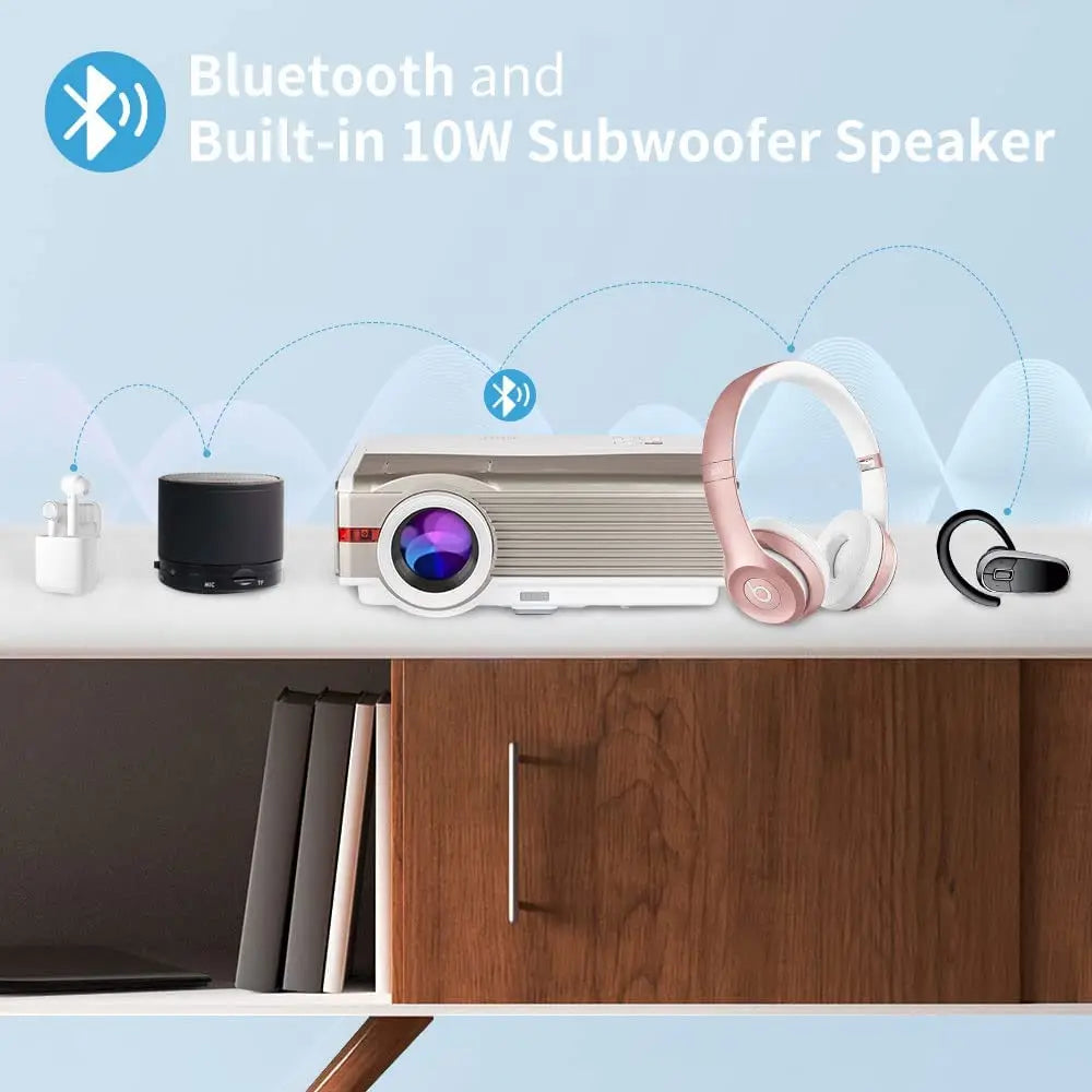 Android 4K Smart Home Theater Projector 1920*1080P Wifi