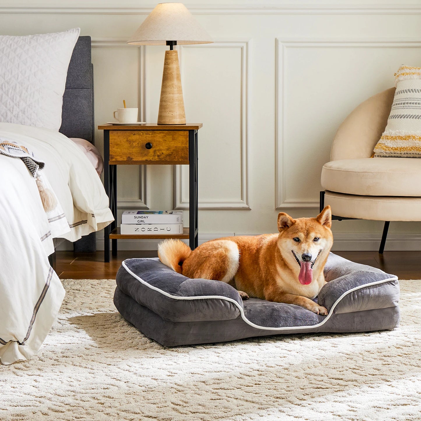 JHK Orthopedic Dog Bed Memory Foam Pet Bed for Small Dogs