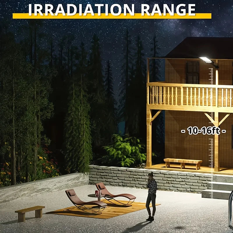 Solar Street Lights Outdoor - Solar Lights Outdoor Waterproof Motion Sensor, Solar Parking Lot Lights Commercial Dusk to Dawn
