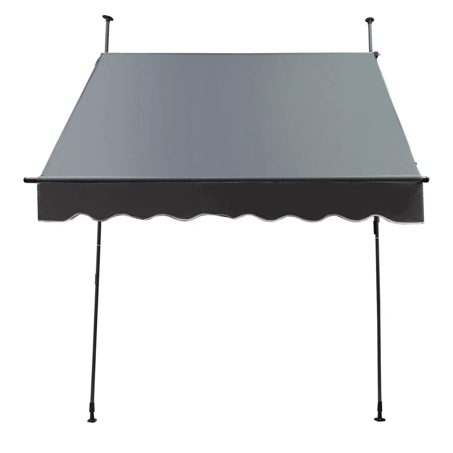 Patio Awning Tarpaulin 49.61*5.91*5.91in Shading Rain Protection Retractable Awning Sunshade Shelter
