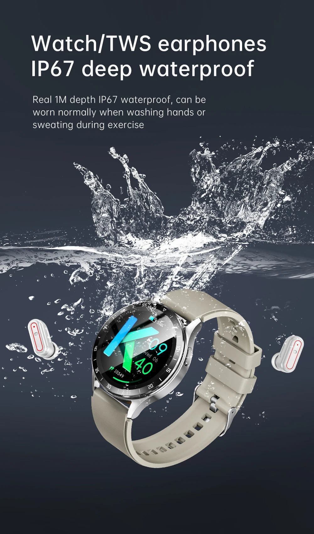 2024 New Bluetooth Call Smart Watch High End Men's Multi Sport Mode NFC IP67 Waterproof Fitness Women's Electronic Watch