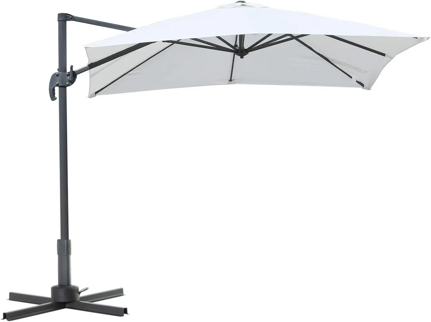8FT Cantilever Patio Umbrella with 360 Degree Rotation