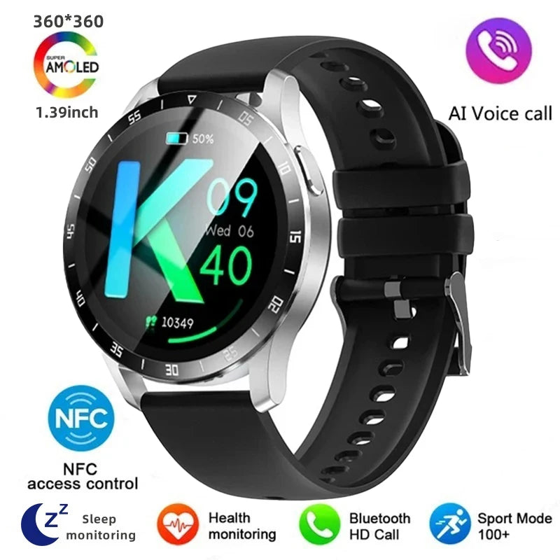 2024 New Bluetooth Call Smart Watch High End Men's Multi Sport Mode NFC IP67 Waterproof Fitness Women's Electronic Watch
