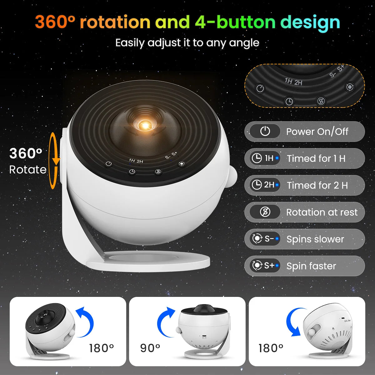 Mexllex 2025 HD Image Planetarium Galaxy Starry Projector