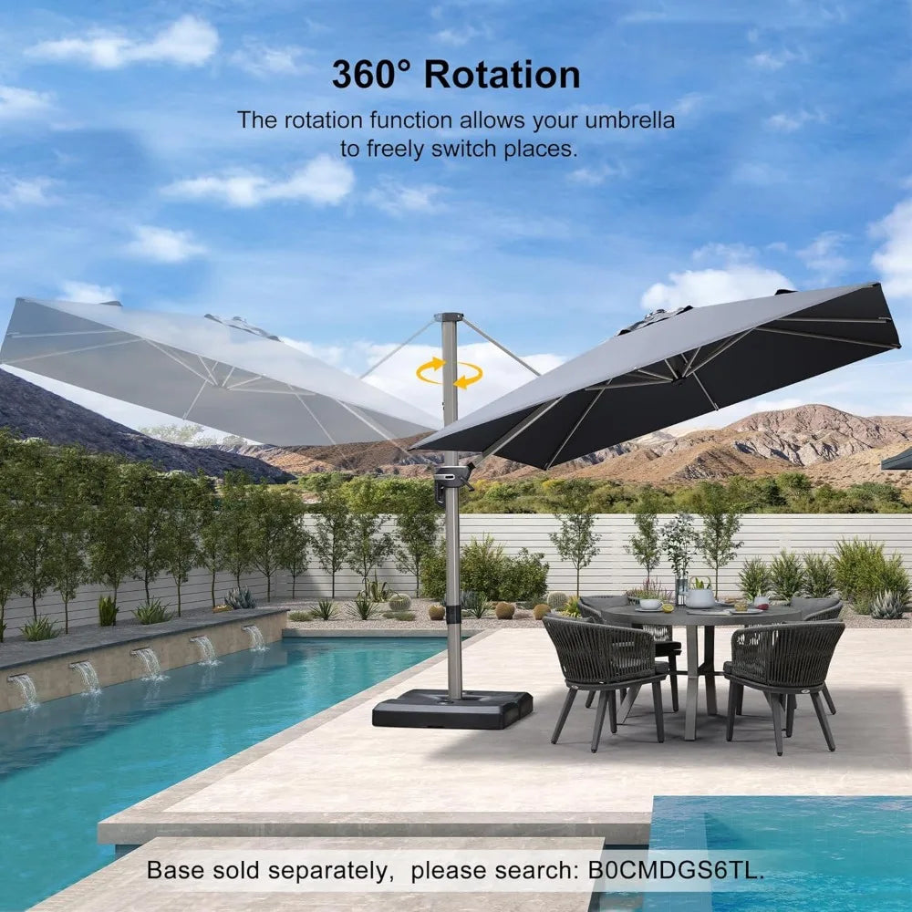 Patio Umbrella Outdoor Cantilever Aluminum Offset Umbrella