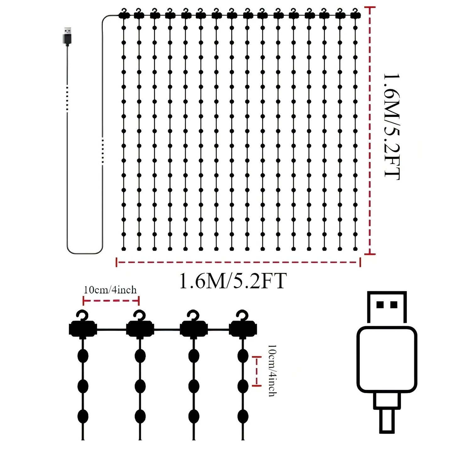 window curtain lights for bedroom fairy lights curtain lights Smart LED Curtain Light give a present
