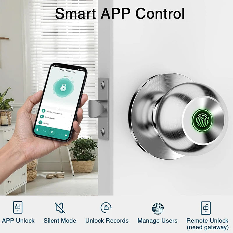 CIEPOJIET Fingerprint Lock for Tuya Smart Lock Bluetooth