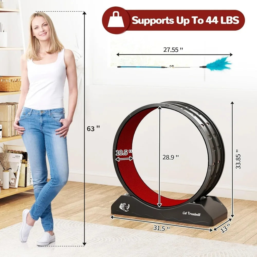 Cat Exercise Wheel Cat Treadmill with Locking Mechanism