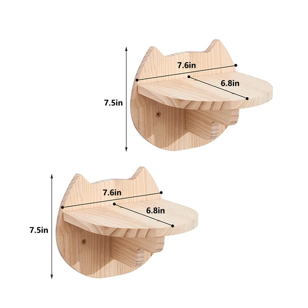 Cat Shelf Wall Hammock Climbing Shelves Moon Shaped Perches
