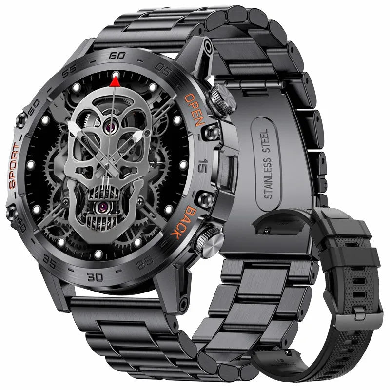 LIGE Smartwtach For Men Bluetooth Calling Waterproof Watches Health Monitoring 400mAh Outdoor Sport Smartwatch Man Reloj Hombre