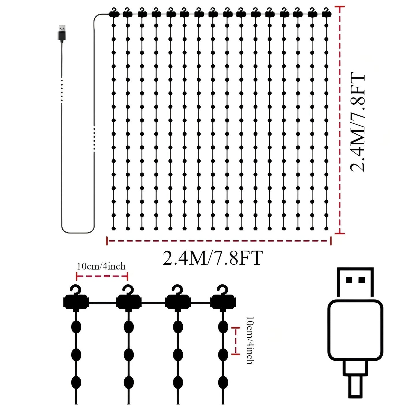 window curtain lights for bedroom fairy lights curtain lights Smart LED Curtain Light give a present