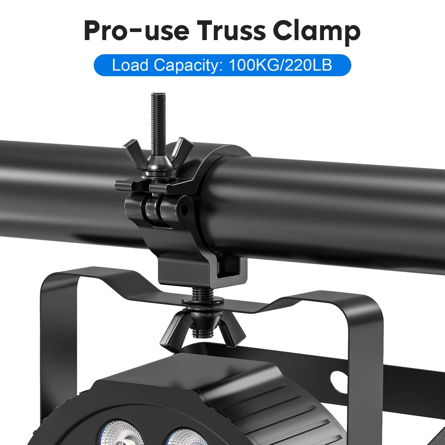 2/4PCS Aluminum Lights Hook Stage Lights Clamp Hanger Hooks Bracket Moving Heads Heavy Duty Hook Suitable 48-52MM pipe diameter