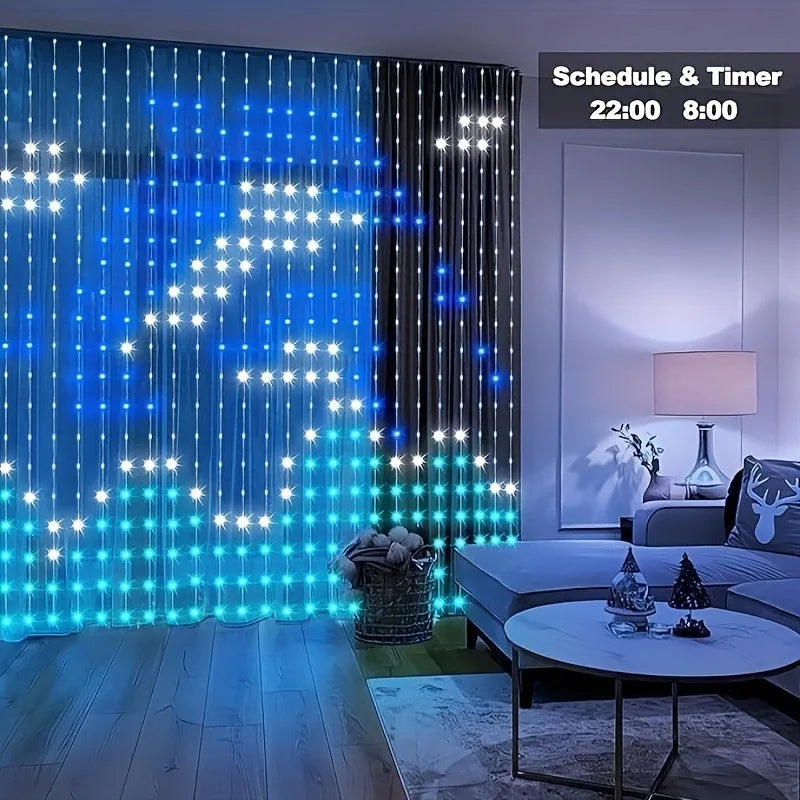 window curtain lights for bedroom fairy lights curtain lights Smart LED Curtain Light give a present