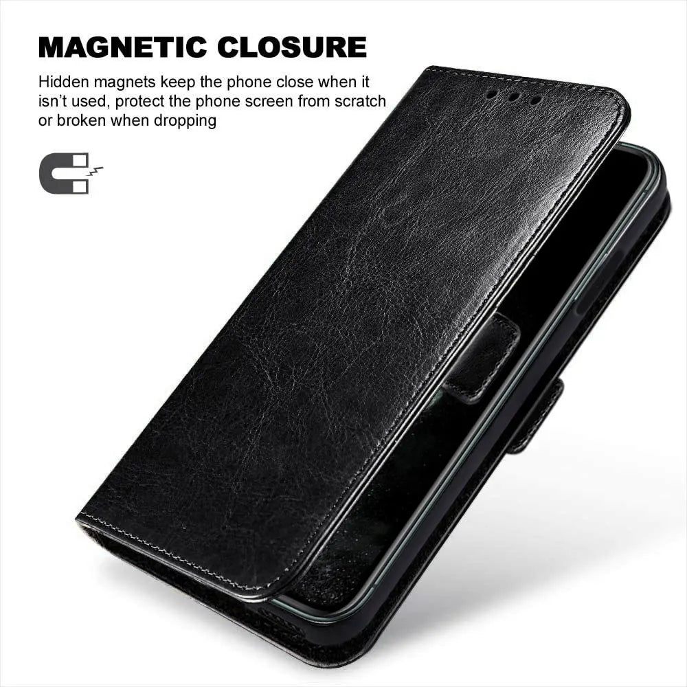For Samsung Galaxy Note 8 Phone Leather Case Shockproof Wallet Card Slot Pouch Holder Kickstand Flip Cover
