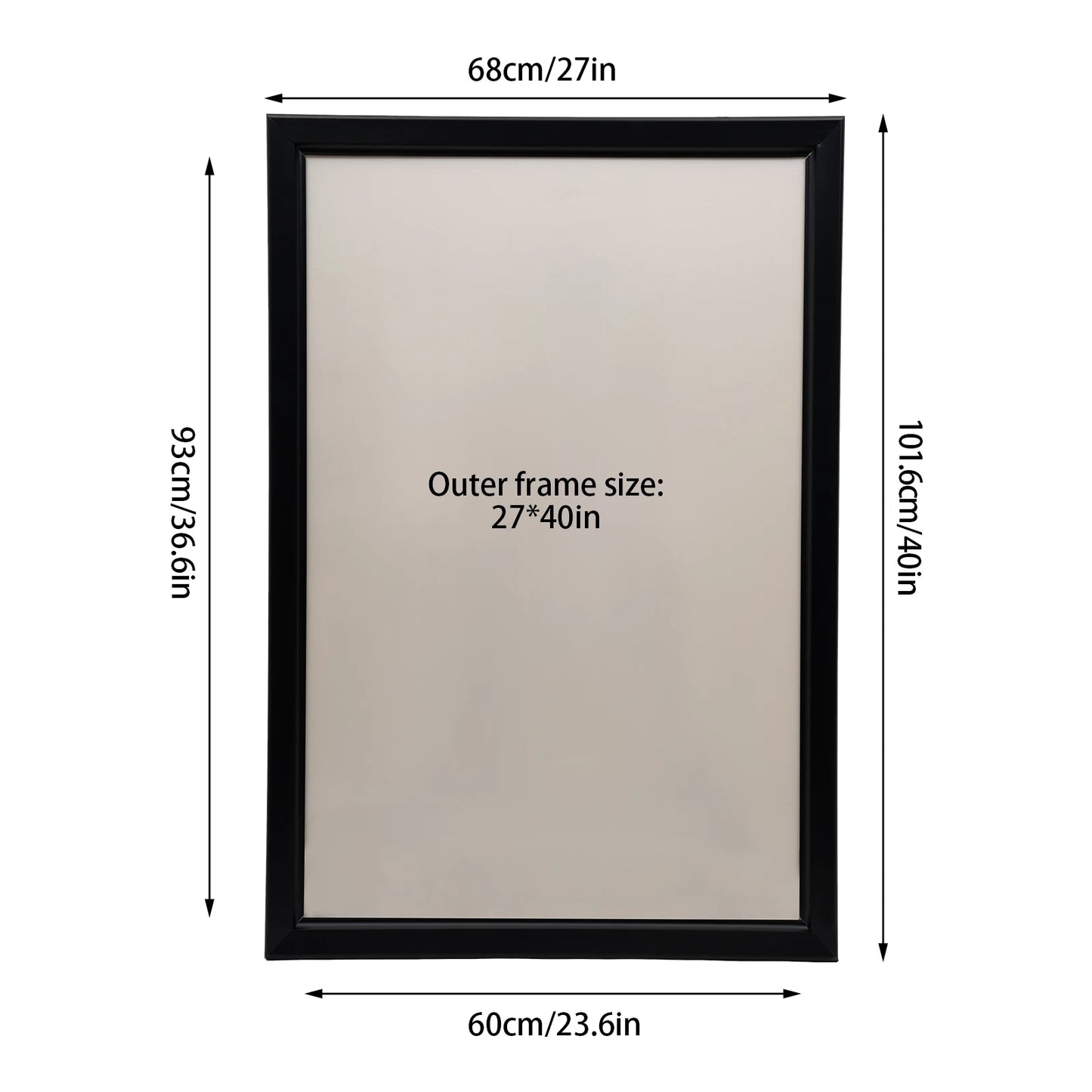 New LED Backlit Movie Poster Frame Slim Snap Aluminum LED Light Box for Poster Ad Menu/Commercial Sign Menu Display
