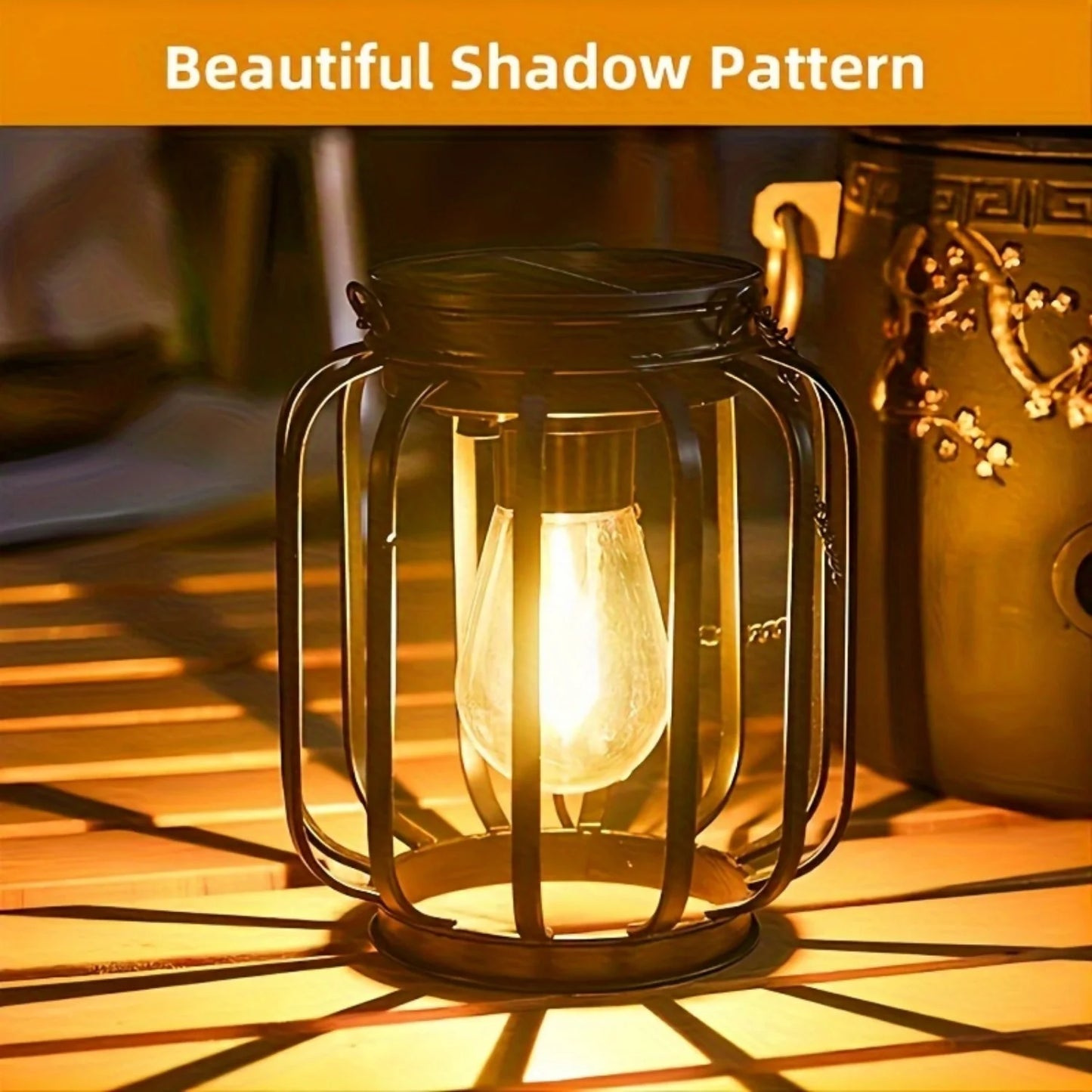 2 Pack Brighter Cylindrical Hanging Solar Lights Outdoor, Auto On/Off Outdoor Solar Lights for Yard Garden Patio Pathway Decor