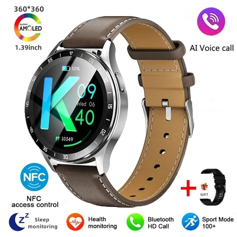2024 New Bluetooth Call Smart Watch High End Men's Multi Sport Mode NFC IP67 Waterproof Fitness Women's Electronic Watch