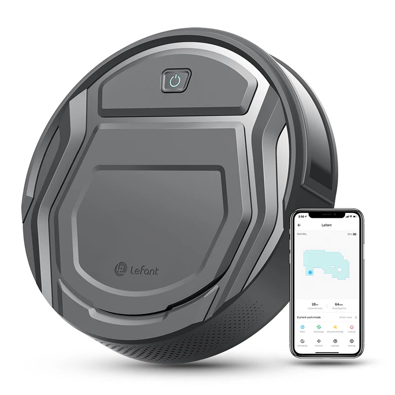 Lefant M210Pro Robot Vacuum Cleaner Suck and Sweep 2-in-1 Mini App/Google/Alexa Control 6 Cleaning Modes for Pet Hair Hard Floor