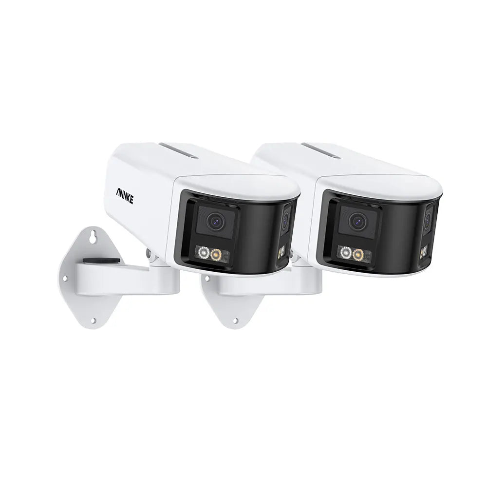 ANNKE Smart Home 180° 8MP DUO POE Dual Lens Wide View Outdoor Video POE Camera,4K AI Human Detect,8MP Security CCTV Camera