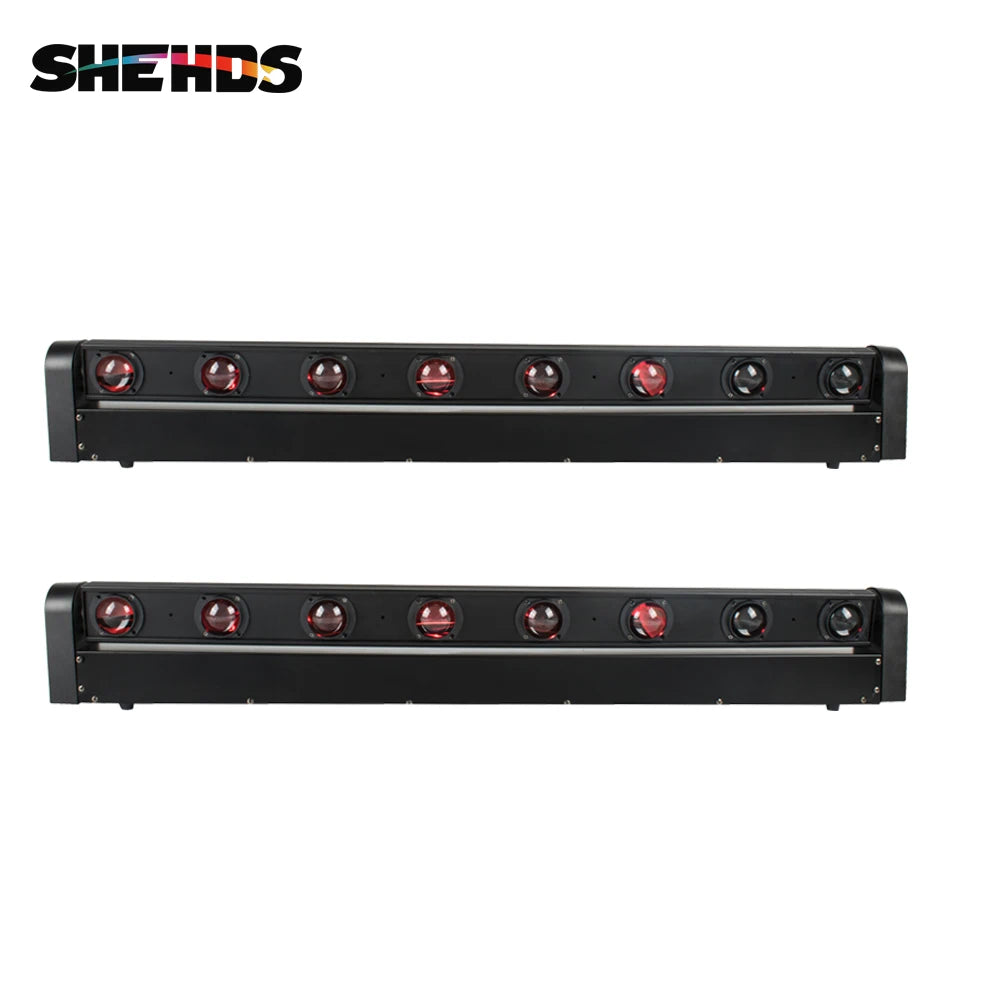 SHEHDS 2/4/8PCS Beam LED 8x12W RGBW Bar Moving Head Stage Lighting DMX512 For DJ Disco Party Night Club Stage Equipment