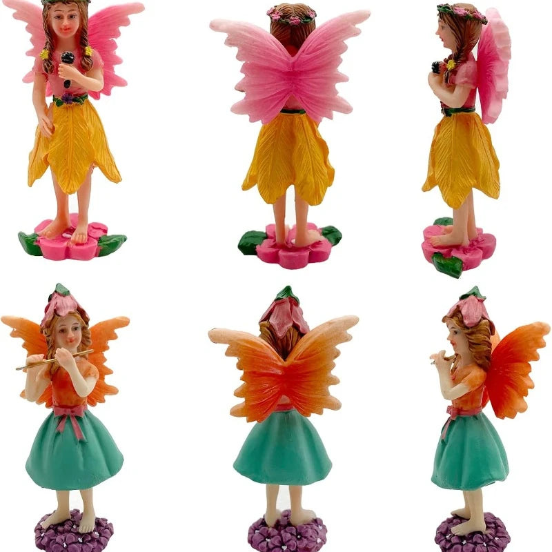 Garden Statues Fairies Set of 10 Pcs Miniature Outdoor Decor