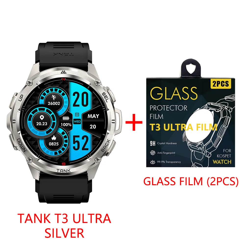 2025 NEW KOSPET TANK T3 Ultra GPS Smart Watches Waterproof