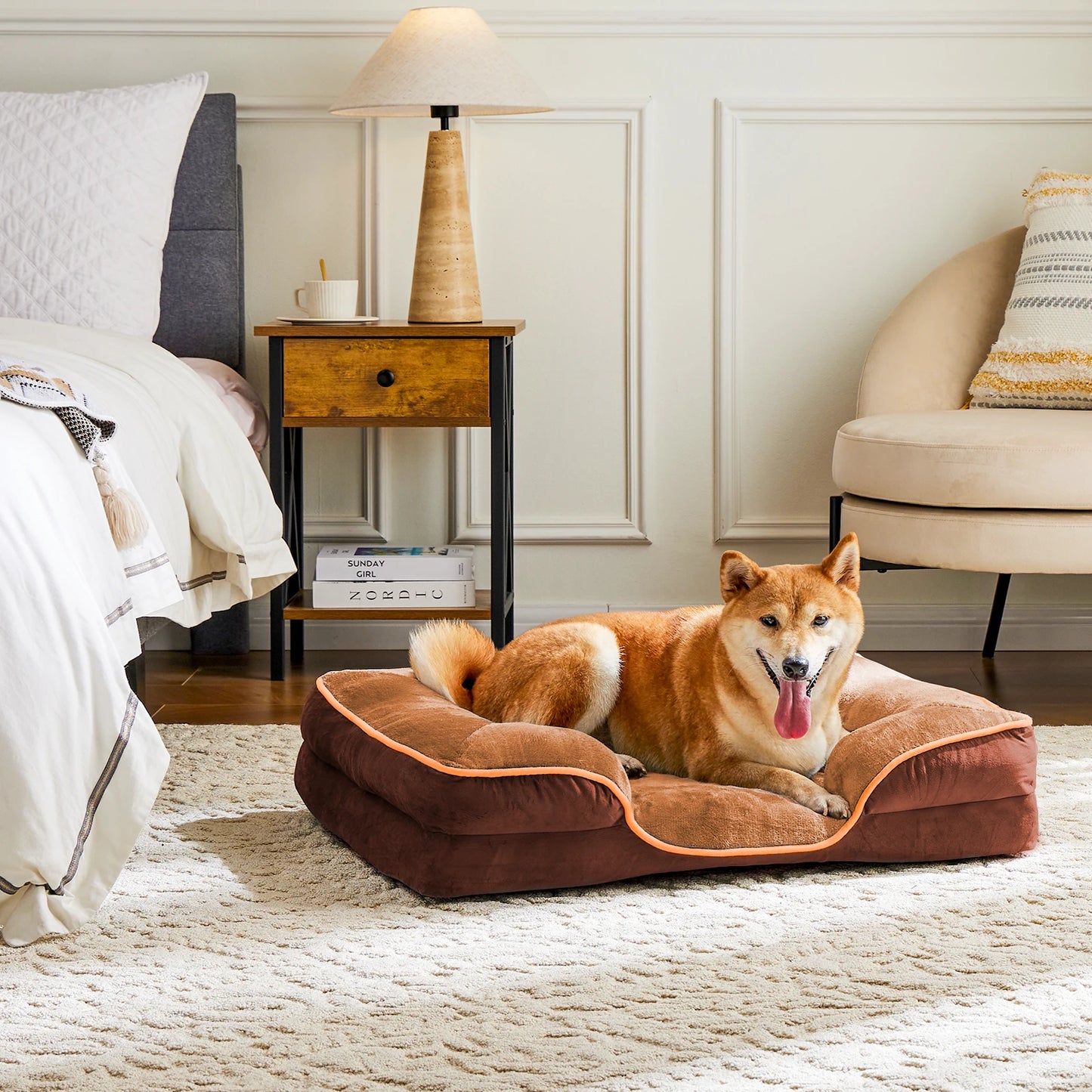 JHK Orthopedic Dog Bed Memory Foam Pet Bed for Small Dogs