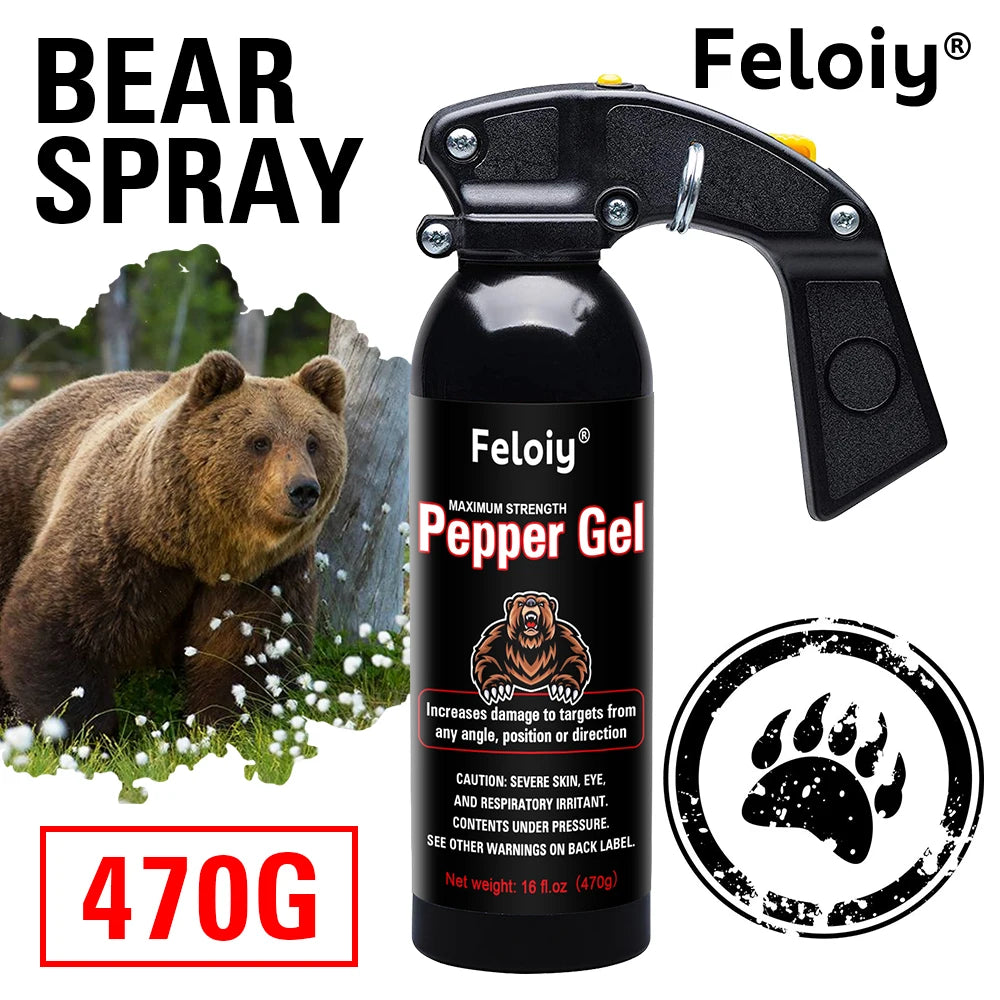 470ml Bear Spray Self-Defense Super Strength Deterrent