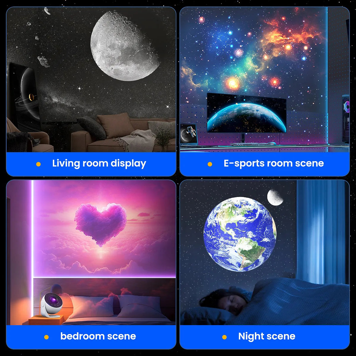 Mexllex 2025 HD Image Planetarium Galaxy Starry Projector