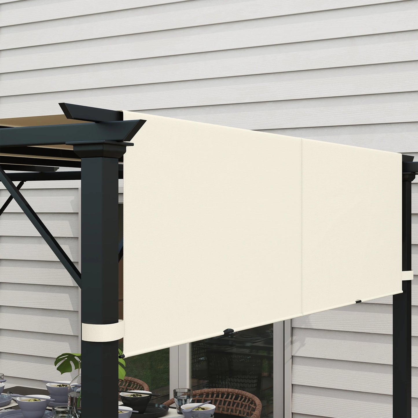 Outsunny 2 Pcs Pergola Shade Cover, Pergola Canopy for 10 X 11.8ft Pergola