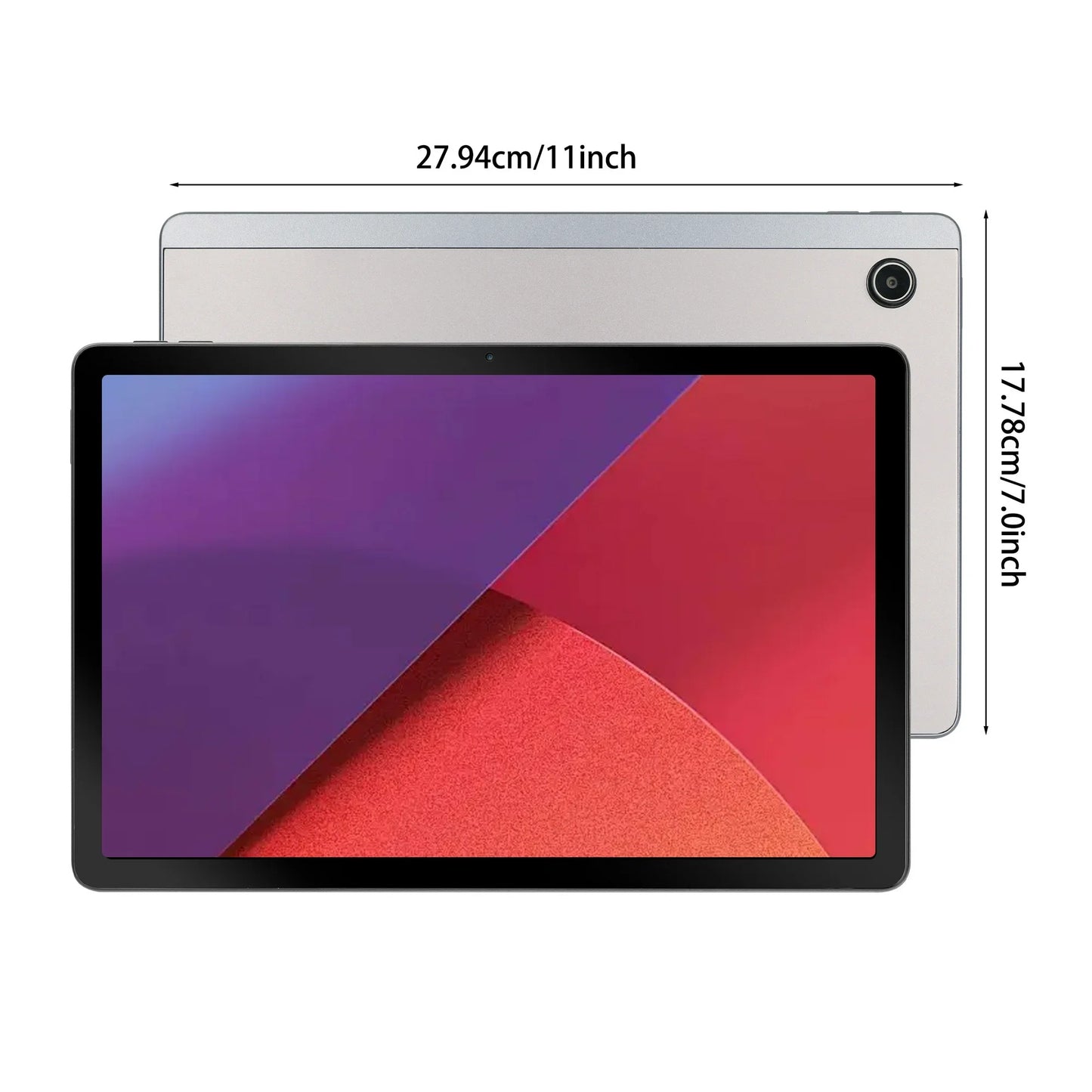11 inch Tablet Android 14 with Octa-Core Processor, 12GB RAM+128GB ROM(1TB TF), 5MP+13MP, Split-Screen 6800mAh, Tablet with Case