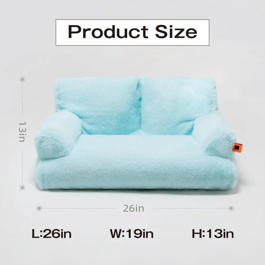 Mewoofun Pet Couch Bed 26x19 Washable Cat Beds Black White