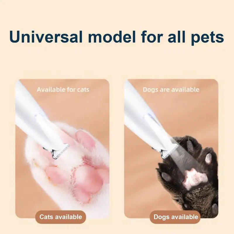 Dog Paw Trimmer Rechargeable Cordless Nail Grinder For Pets
