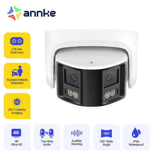 ANNKE Smart Home 180° 8MP DUO POE Dual Lens Outdoor Camera