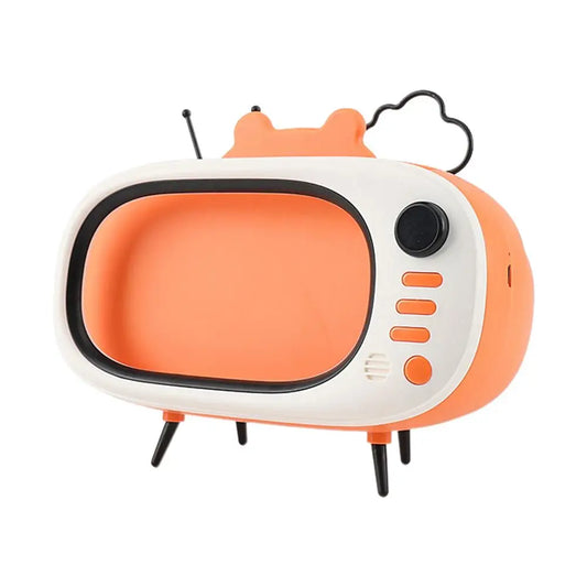 Creative Mobile Phone Holder TV Night Light Universal Phone Stand Retro TV Mobile Phone Holder Under 6.5 Inch