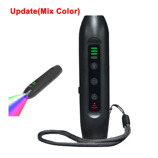 Upgrade Ultrasonic Dog Repeller 3 Modes Portable Chargeable Dog Drive Device with Intelligent High Brightness Flashlight Dog