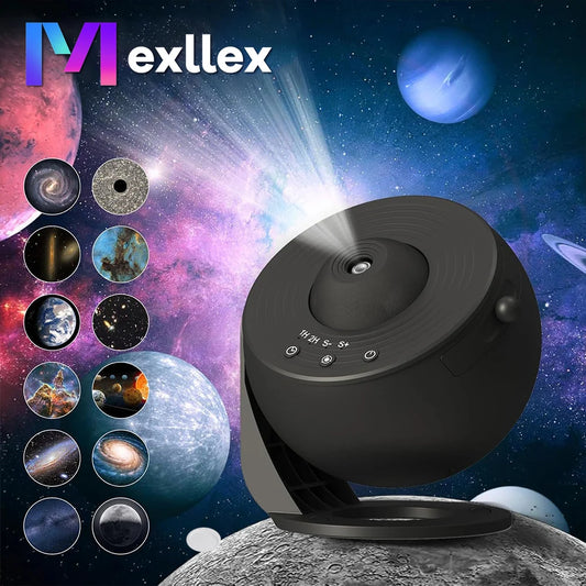 Mexllex HD Starry Sky Globe Galaxy Projection Night Light
