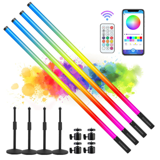 Dropshipping USA in stock 4Pack TL-130Pro Smart APP Control RGB tube Light Pixel Bar Wedding Dj Party Events Stage Decoration