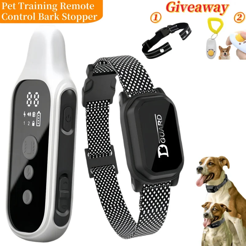 800m Digital Dog Training Collar Waterproof Rechargeable Remote Control Pet with LCD Display