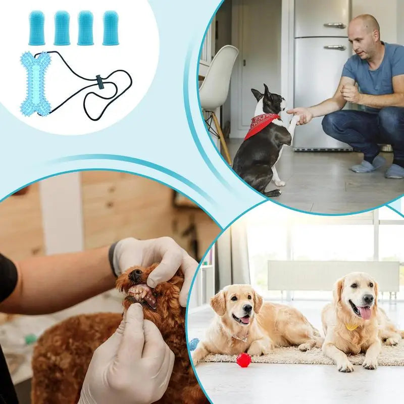 Dog Finger Toothbrush Cat Toothbrush Puppy Tooth Brushing Kit