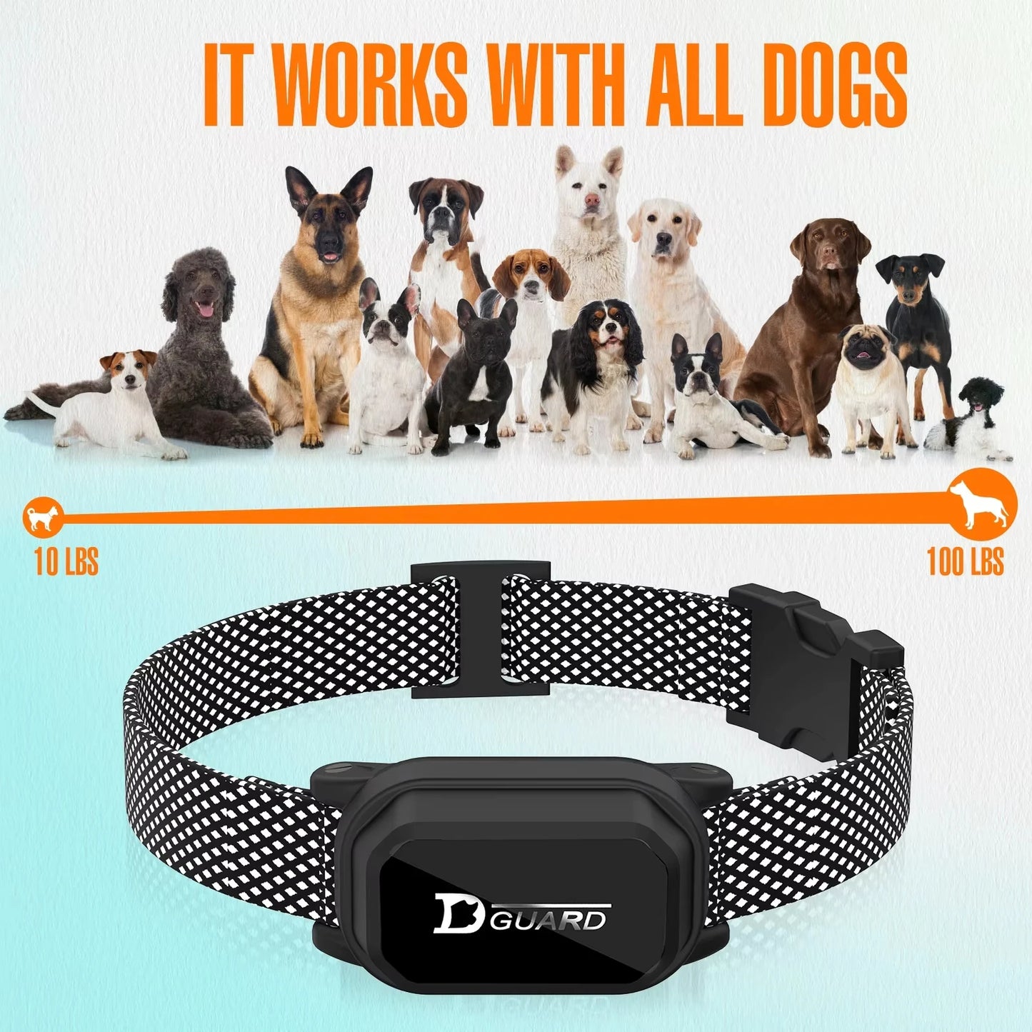 800m Digital Dog Training Collar Waterproof Rechargeable Remote Control Pet with LCD Display