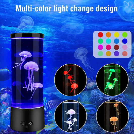 (Fba Warehouse) 16 Color Changing Jellyfish Lamp Night Light