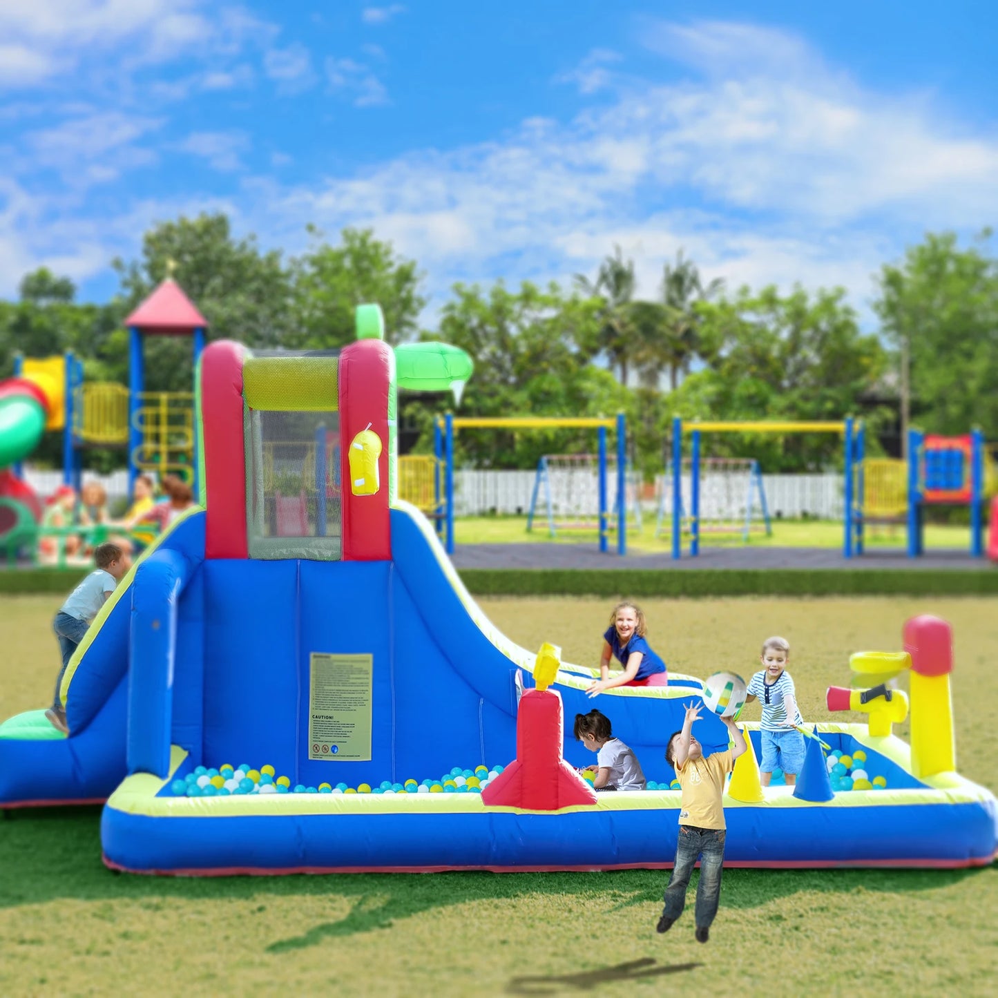 oxford Inflatable Crocodile Water Slide Inflatable pool children's playground inflatable slide