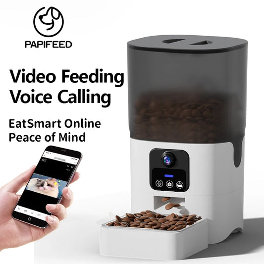 PAPIFEED Cat Automatic Feeder 6L Wifi Timed Pet Dispenser