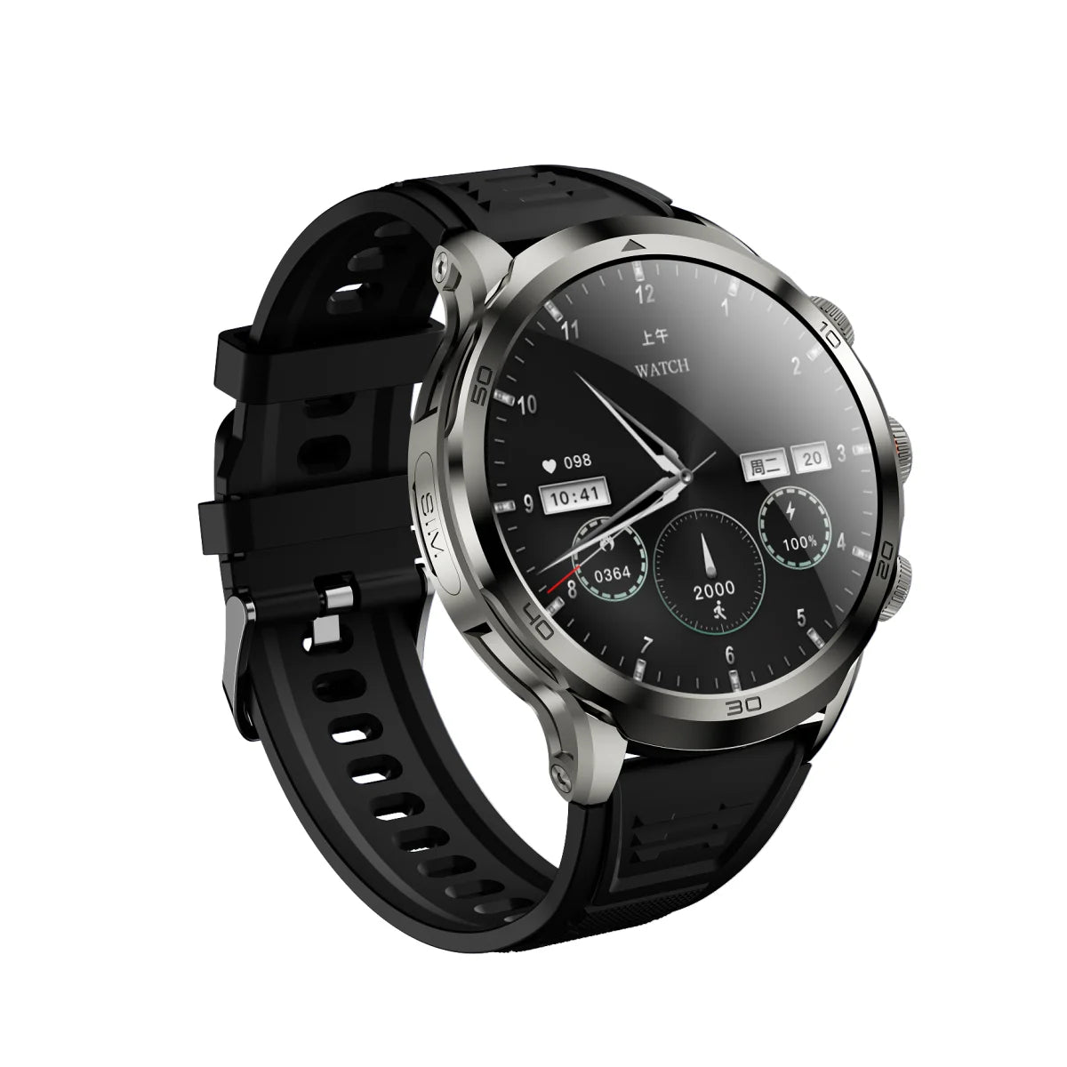 H19 Smart watch 1.95inch Amoled Smartwatch With 190° Rotary Camera NFC GPS WIFI Inset Sim Card Video Calling App Store Download