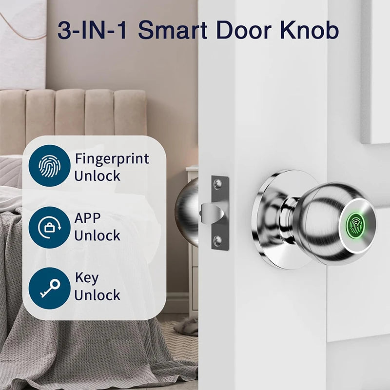 CIEPOJIET Fingerprint Lock for Tuya Smart Lock Bluetooth